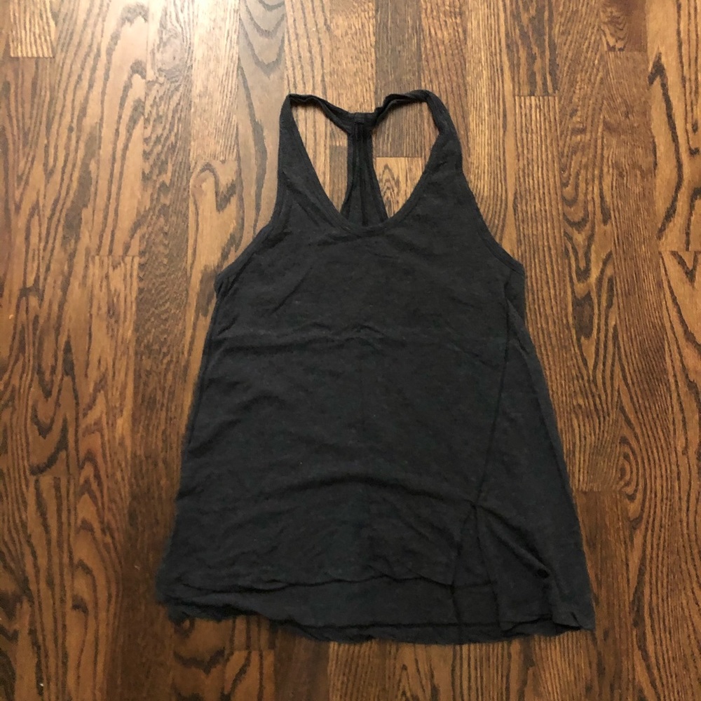 Dark gray comfy Lululemon lounge tank